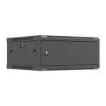 Lanberg Wall mounted installation cabinet 19" 4U 600X600 | WF01-6604-00B | Black|WF01-6604-00B