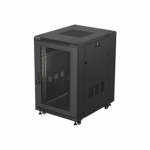 Lanberg Rack cabinet 19" free-standing 18U/600x800 (flat pack) with mesh door | FF01-6818-23B | IP20 | Black, RAL 9004|FF01-6818-23B