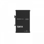 Teltonika DIN Rail Switch | TSW114 | Unmanaged | Wall-mountable | Gigabit Ethernet (copper) ports quantity 5 | Power supply type 2-pin industrial DC power socket|TSW114000000