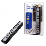 Logilink | USB 2.0 Hub-10 port whit power adapter|UA0096