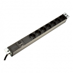 Digitus | Aluminum outlet strip with overload protection | DN-95403 | Sockets quantity 7|DN-95403