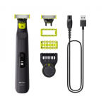 Philips Face and Body Shaver | QP6542/15 OneBlade Pro 360 | Operating time (max) 90 min | Wet & Dry | Lithium Ion | Black|QP6542/15