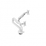 Arozzi Desk Mount | Neo Duo - Gas Spring Monitor Arm AZ-ALZARE-NEO-DUO-WT | Tilt, Swivel, Rotation | Maximum weight (capacity) 9 kg | White|AZ-ALZARE-NEO-DUO-WT