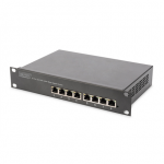 Digitus | 8-port Gigabit Ethernet Switch | DN-80114 | Unmanaged | Rackmountable | Power supply type Internal|DN-80114