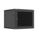 Lanberg Wall mounted installation cabinet 19" 9U 600X600 | WF01-6609-23B | Black|WF01-6609-23B