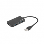 Natec | 4 Port Hub With USB 3.0 | Moth NHU-1342 | Black | 0.15 m|NHU-1342
