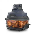 NINJA | 4-in-1 Portable Glass Air Fryer | FN101EUGY Crispi | Power 1700 W | Capacity 3.8 L | Blue/Black|FN101EUGY