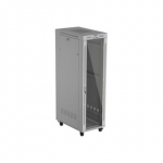 Lanberg Rack cabinet 19" free-standing 42U/600x1000 (flat pack) with glass door LCD | FF01-6042-12SL | IP20 | Grey, RAL7035|FF01-6042-12SL