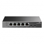 TP-LINK | 5-Port Gigabit Desktop Switch with 4-Port PoE | TL-SG1005P-PD | Unmanaged | Desktop/Wall mountable|TL-SG1005P-PD