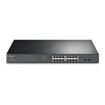 TP-LINK | Switch | TL-SG1218MPE | Web Managed | Rackmountable | Gigabit Ethernet (copper) ports quantity 16 | SFP ports quantity 2 | PoE+ ports quantity 16 | 36 month(s)|TL-SG1218MPE