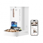 PETKIT YumShare Dual-hopper 2 Automatic Feeder with Camera | Capacity 5 L | Material ABS, 304 stainless steel | White|P591 2