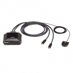 Aten US3312 2-Port USB-C 4K DisplayPort KVM Switch with Remote Port Selector | Aten | 2-Port USB-C 4K DisplayPort KVM Switch with Remote Port Selector | US3312 | Warranty 24 month(s)|US3312-AT