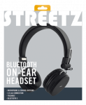 STREETZ sulankstomos BT5,0 ausinės, 3,5 mm, juodos HL-BT400|HL-BT400