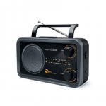 Muse | 2-bands portable radio | M-06DS | AUX in | Grey|M-06DS