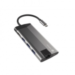 Natec | USB-C Multiport Adapter | NMP-1690 | Grey | USB Type-C | 0.15 m|NMP-1690