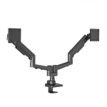 EDBAK Desk Mount | DMV02 Dual Swing Arm | Height adjustment, Tilt | 19-35 " | Maximum weight (capacity) 20 kg | Black|DMV02