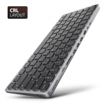 AXAGON | HMC-KB keyboard USB-C 5Gbps with HUB, microSD/SD, 3x USB-A, HDMI 4K/60Hz, PD 100W | HMC-KB-CRL|HMC-KB-CRL