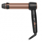 Rowenta CF4620E0 | Twist Curl Curling Iron | Ceramic heating system | Ion conditioning | Barrel diameter 27, 32. 38 mm | Temperature (min) 150 &deg;C | Temperature (max) 210 &deg;C | Number of heating levels 4 | Display LCD | 86 W | Black/Copper|CF4620E0