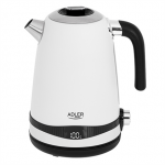 Adler | Kettle | AD 1295w | Electric | 2200 W | 1.7 L | Stainless steel | 360&deg; rotational base | White|AD 1295w