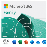 Microsoft | 365 Family | 6GQ-01897 | M365 Family | FPP | License term 1 year(s) | English | EuroZone Medialess|6GQ-01897