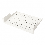 Digitus | Fixed Shelf for Racks | DN-97610 | White | Perfect for storage of components which are not 483 mm (19&rdquo;) suitable; Slim design which takes space of 2 height units; Easy and quick to mount or dismount; Load capacity: 25 kg; Dimensions: 88 x 4 ...