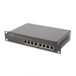 Digitus | 8-port Gigabit Ethernet PoE switch | DN-95317 | Unmanaged | Rackmountable | Power supply type Internal|DN-95317-1