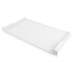 Digitus | Fixed Shelf for Racks | DN-97609 | White | The shelves for fixed mounting can be installed easy on the two front 483 mm (19&ldquo;) profile rails of your 483 mm (19&ldquo;) network- or server cabinet. Due to their stable, perforated steel sheet with a  ...