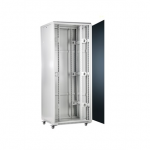 SOMI Networks | 42U, 19&Prime; Freestanding Cabinet | 42U-60/80NACP | Max Load 800kg; Removable and Lockable Side Panels; Perforated Metal Doors; Unassembled | Depth: 80 cm | Gray|42U-60/80NACP