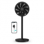 Duux Fan | Whisper Flex 2 | Stand Fan | 2-21.5 W | Diameter 34 cm | Number of speeds 30 | Oscillation | Remote control | Black|DXCF70