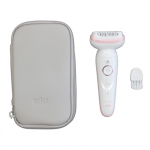 Braun Epilator | SES9000 Silk-epil 9 SkinSpa | Operating time (max) 50 min | Number of power levels 2 | Wet & Dry | White/Pink|SES9000