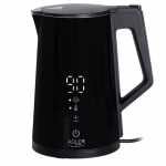 Adler | Kettle | AD 1345b | Electric | 2200 W | 1.7 L | Stainless steel | 360&deg; rotational base | Black|AD 1345 black