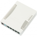 MikroTik | Switch | RB260GS | Web managed | Desktop | SFP ports quantity SFP ports quantity 1 | Power over Ethernet (PoE) ports quantity 1 | 12 month(s)|CSS106-5G-1S