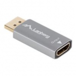 Lanberg Displayport (M) to HDMI (F) Adapter 8K, Silver | AD-DP-HD-03|AD-DP-HD-03