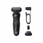 Braun Shaver | 52-N1200s Series 5 | Operating time (max) 50 min | Wet & Dry | Lithium Ion | Black|52-N1200s
