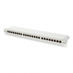 Digitus | Patch Panel | DN-91624S | Category: CAT 6; Ports: 24 x RJ45; Retention strength: 7.7 kg; Insertion force: 30N max | 48.2 x 4.4 x 10.9 cm | White|DN-91624S