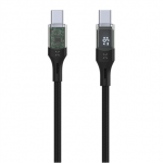 Fixed | Cable USB-C/USB-C with display, PD support, 2m, USB 2.0, 100W | FIXDD-CC2-BK|FIXDD-CC2-BK