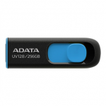 ADATA | USB Flash Drive | UV128 | 256 GB | USB 3.2 Gen1 | Black/Blue|AUV128-256G-RBE