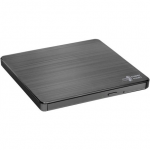 H.L Data Storage | Ultra Slim Portable DVD-Writer | GP60NB60 | Interface USB 2.0 | DVD&plusmn;R/RW | CD read speed 24 x | CD write speed 24 x | Black | Desktop/Notebook|GP60NB60.AUAE12B