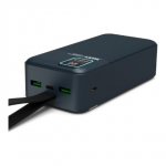 PORT CONNECT External USB-C battery integrated lamp | 30000 mAh | Blue|907003
