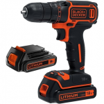 BLACK & DECKER Cordless Drill | BDCDC18B-QW | 18 V | 2x 1.5 Ah | Li-Ion|BDCDC18B-QW