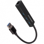 AXAGON SuperSpeed USB-A Hub and Gigabit LAN | HMA-GL3A|HMA-GL3A