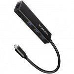 AXAGON SuperSpeed USB-C hub with gigabit LAN | HMC-GL3A|HMC-GL3A