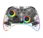Žaidimų valdiklis DELTACO GAMING belaidis skaidrus &bdquo;Switch 2&ldquo; su C mygtuku, RGB, makro mygtukais GAM-198-T / 4222477|4222477