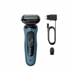 Braun Shaver | Series 5 52-A1000s | Operating time (max) 50 min | Wet & Dry | Lithium Ion | Blue/Black|52-A1000s