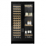 Caso | Wine Cooler | WineChef Duo 122 | Energy efficiency class G | Free standing | Bottles capacity 122 | Black|00674