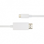 USB-C - HDMI kabelis DELTACO 4K UHD, paauksuotos jungtys,1m, baltas / R00140020|R00140020