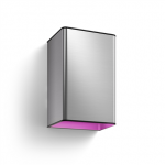 Philips Hue WCA Resonate Outdoor Wall Lantern, Inox | 8 W | 2000-6500 Hue White Colour Ambiance|8718696174395