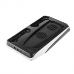 Fixed Multifunctional Station for PlayStation 5 with Cooling and Charging for two DualSense Controllers | FIXPS5-MCS-BW|FIXPS5-MCS-BW