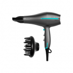 Cecotec Hair dryer | IoniCare 5300 Maxi Aura Black | 2200 W | Number of temperature settings 3 | Ionic function | Black/Grey | Diffuser nozzle|4203