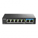 D-Link | 7-Port Multi-Gigabit Unmanaged Switch | DMS-107/E | Unmanaged | Desktop | Power supply type External|DMS-107/E